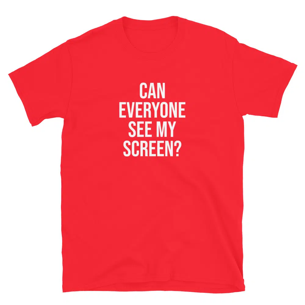 Buy Teams Call T-Shirt at FunnyWorkTees Teams Call T-Shirt - Image 3