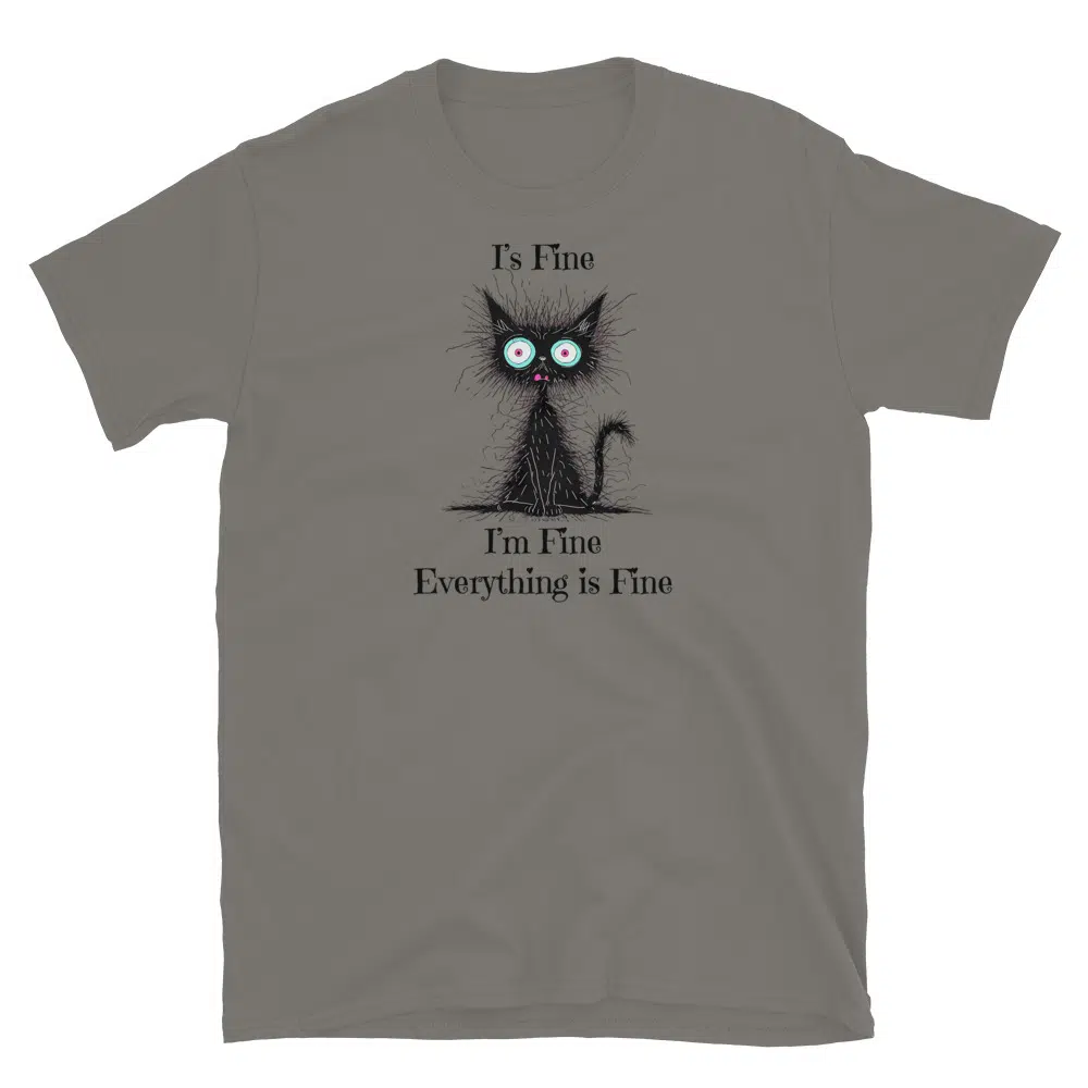Buy I'm Fine T-Shirt at FunnyWorkTees I'm Fine T-Shirt - Image 2