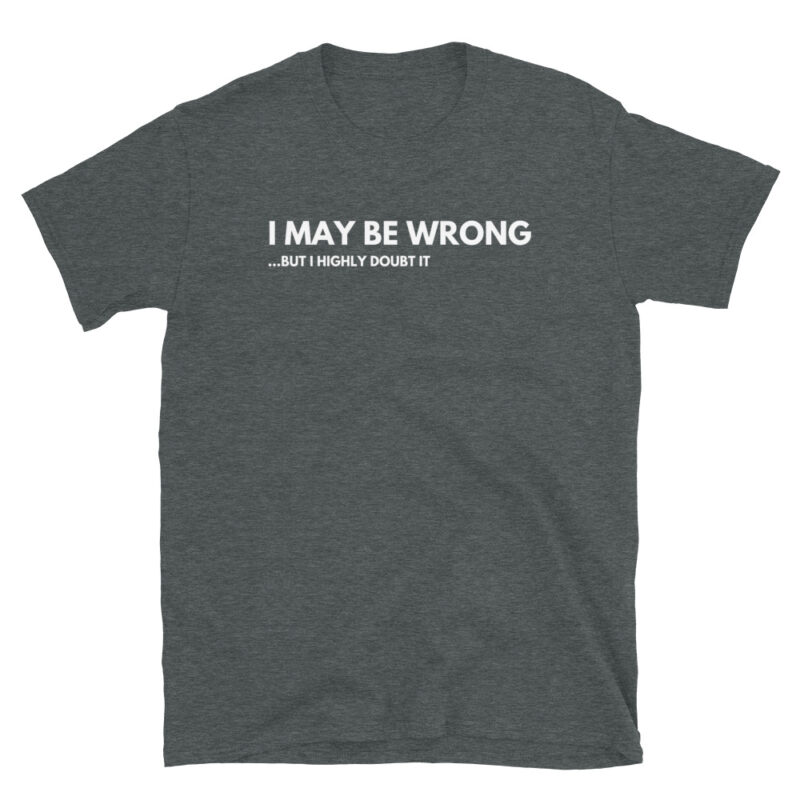 I may be wrong T-Shirt - Image 3