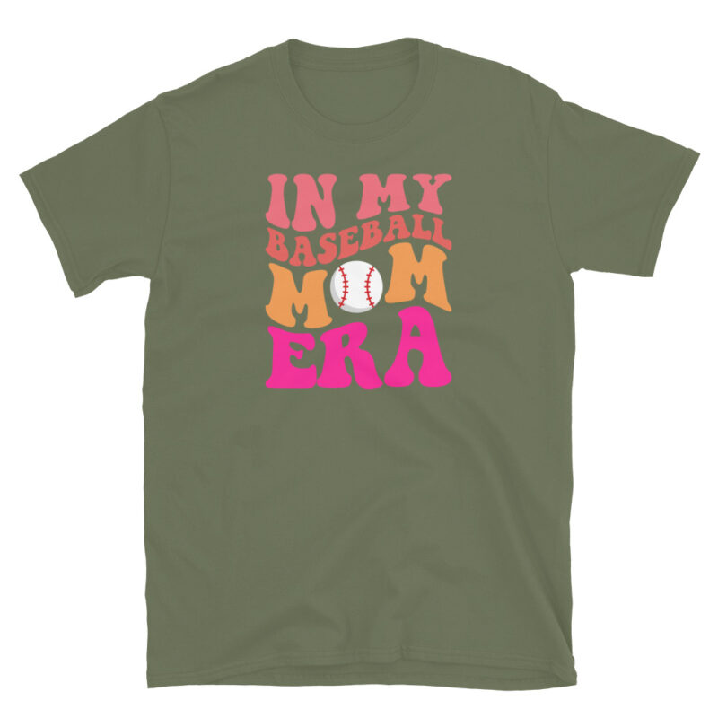 Mom's Baseball Shirt Birthday Gift T-Shirt - Image 3