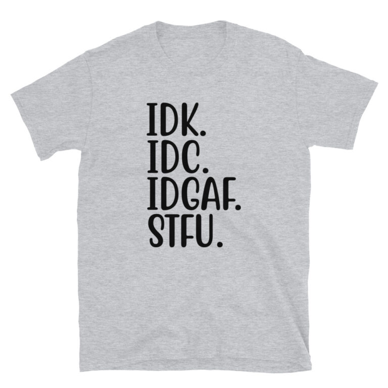 STFU Tee Sarcastic T-Shirt - sarcastic office shirt styling from FunnyWorkTees