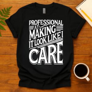 Professional At Making It Look Like I Care T-Shirt