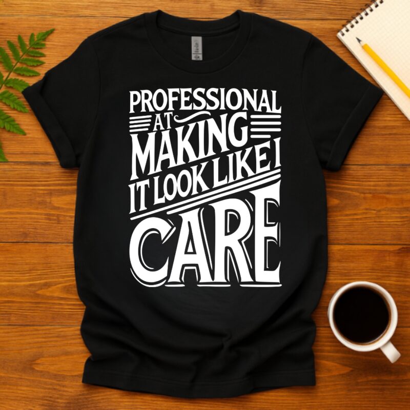 Professional At Making It Look Like I Care T-Shirt