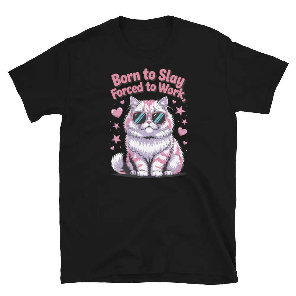 Buy Born to Slay Forced to Work T-Shirt at FunnyWorkTees Born to Slay Forced to Work T-Shirt