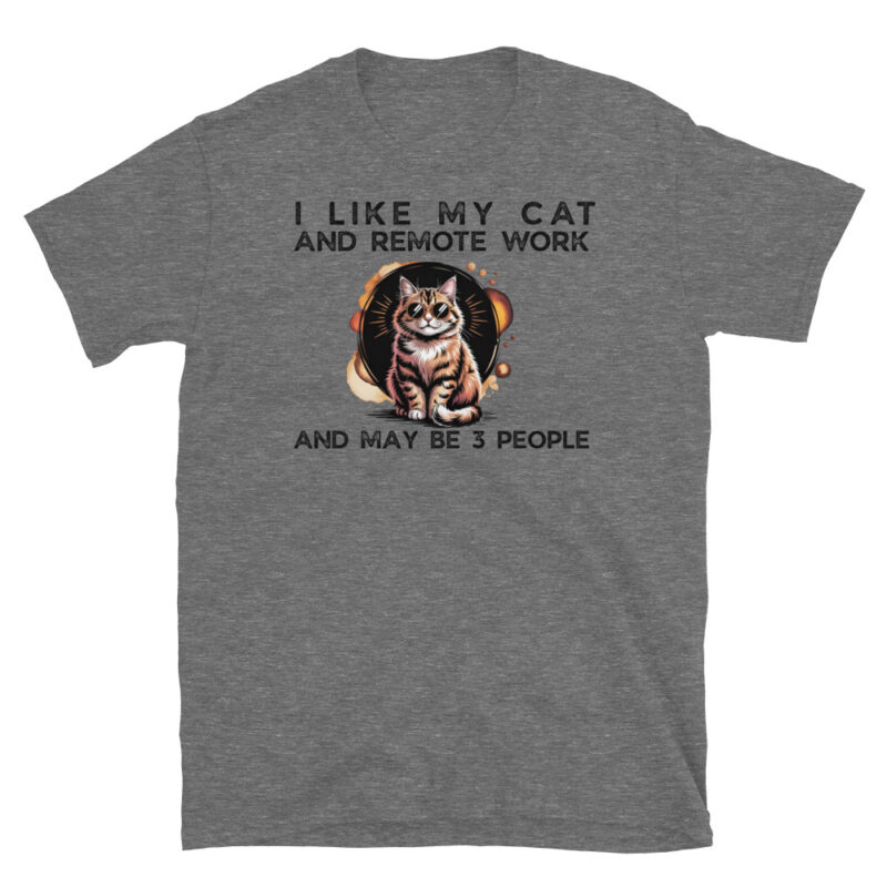 I like my cat and remote work T-Shirt - Image 5
