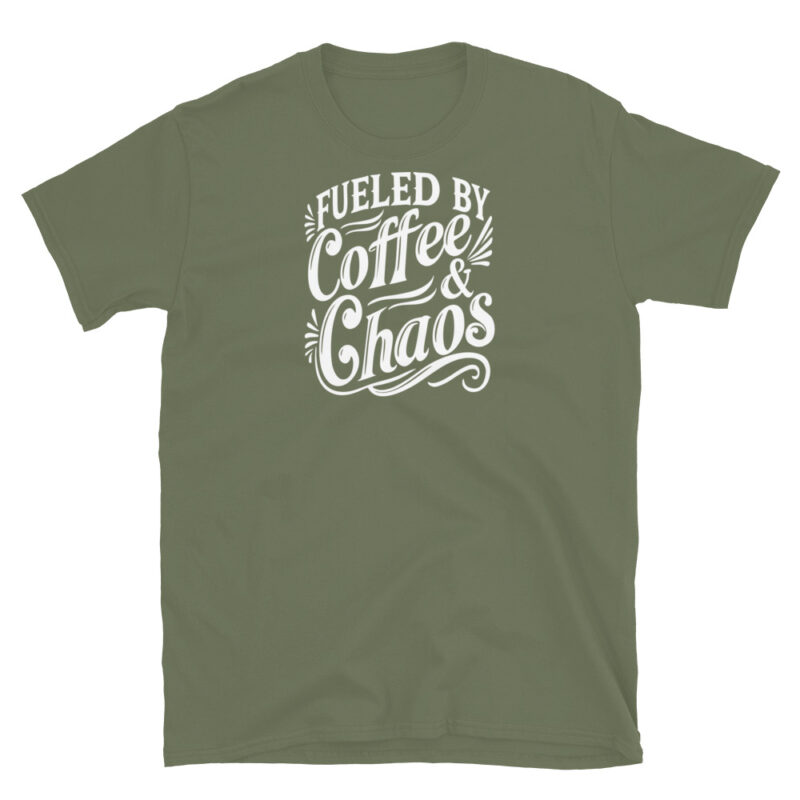 Fueled by Coffee & Chaos T-Shirt - Image 6