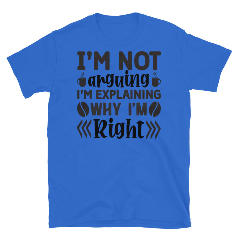 I m not arguing I m explaining why I m right T-Shirt - Image 2