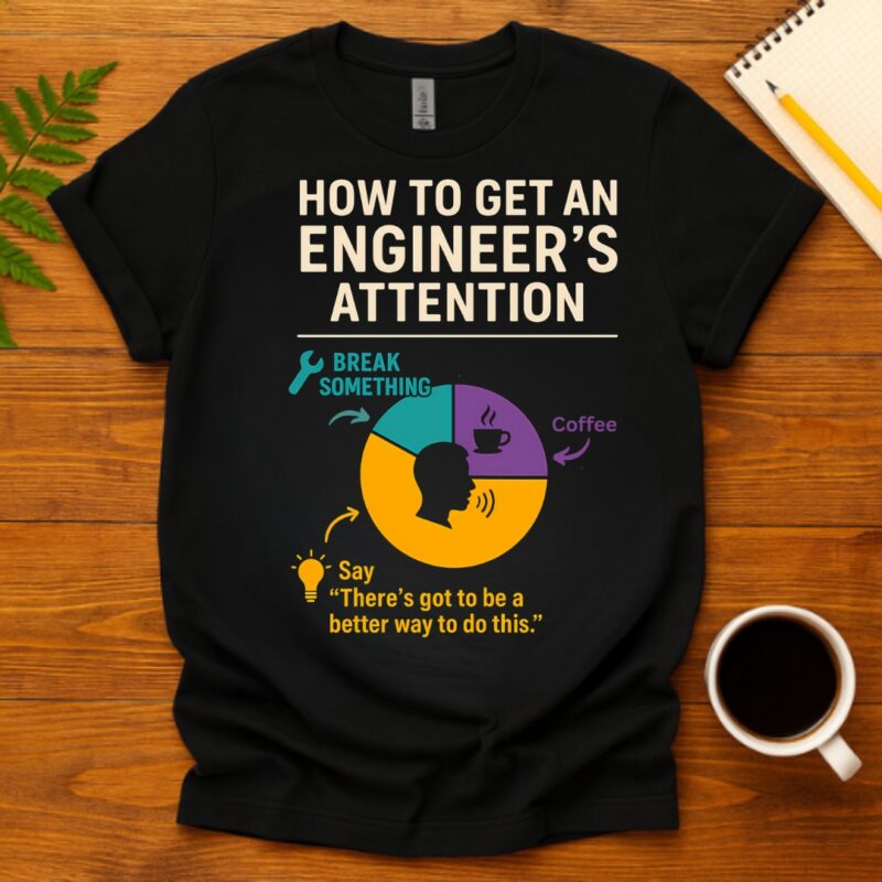 Binary Brain Engineer T-Shirt