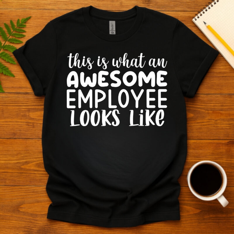 This Is What An Awesome Employee Looks Like dark T-Shirt
