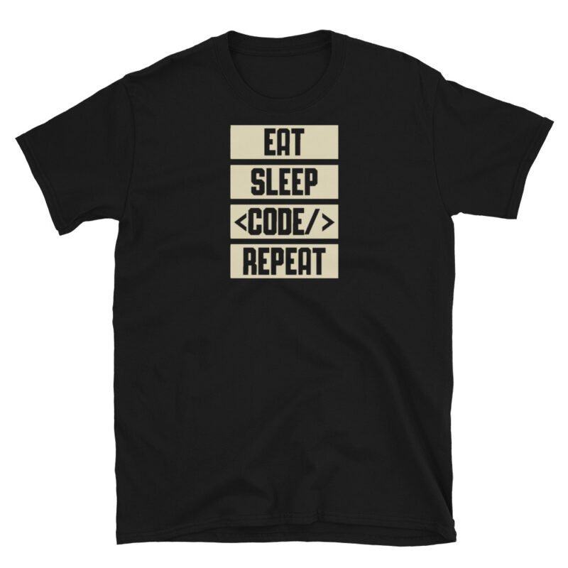 Eat Sleep Code Repeat T-Shirt - Image 7