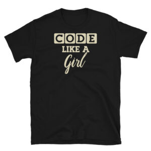 Code Like a Girl Programmer Dark T-Shirt