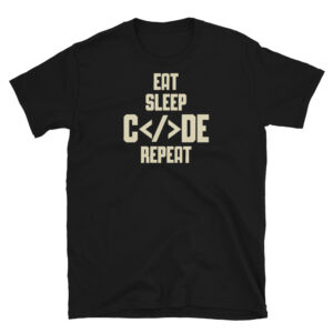 Eat Sleep Code Repeat Developer T-Shirt