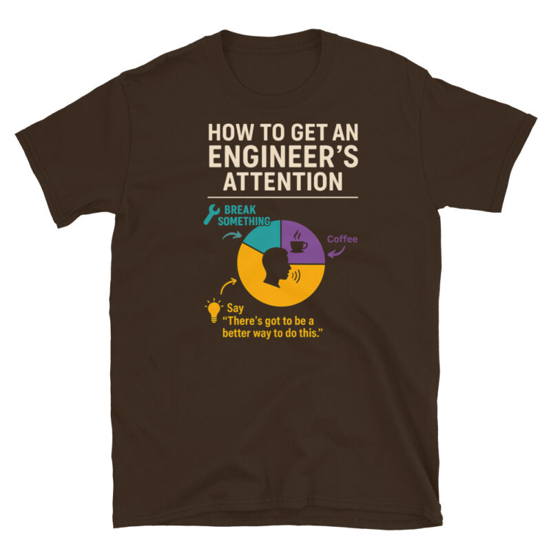 Binary Brain Engineer T-Shirt - Image 3