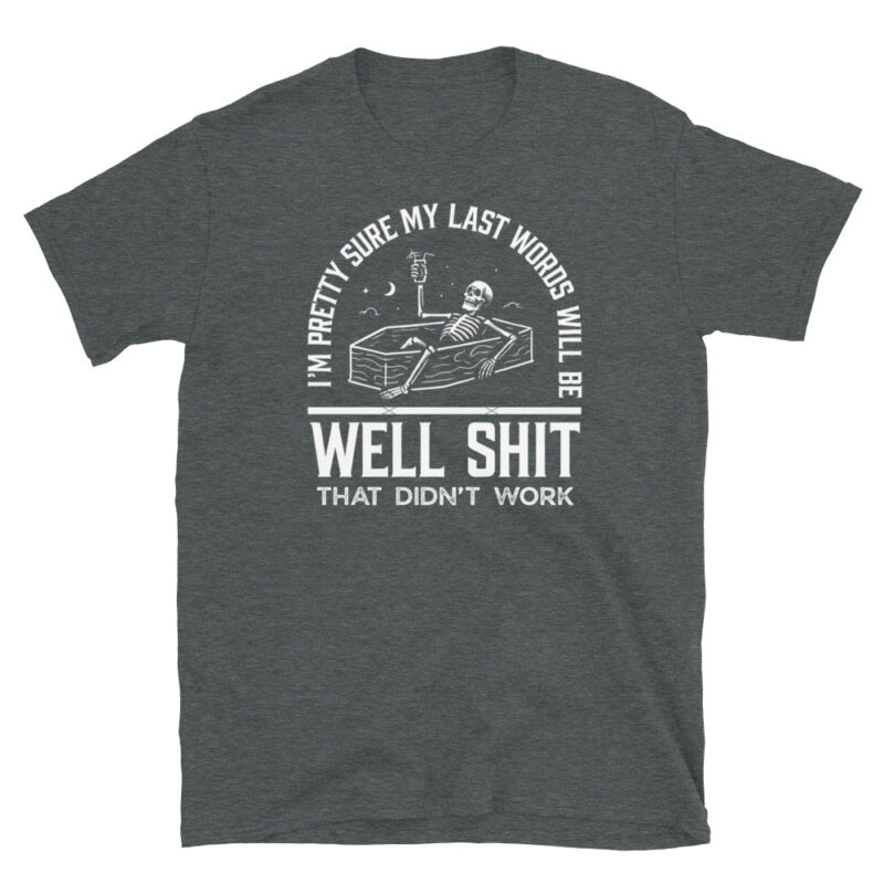 Funny Skeleton Office Halloween T-Shirt - Image 3