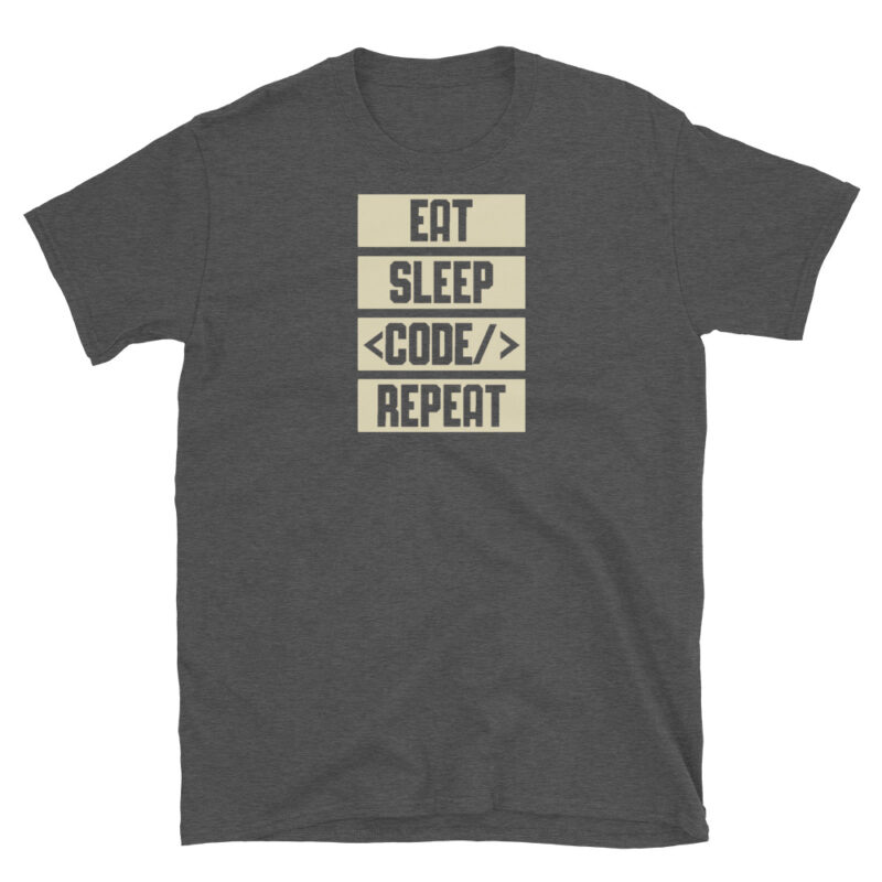 Eat Sleep Code Repeat T-Shirt - Image 4