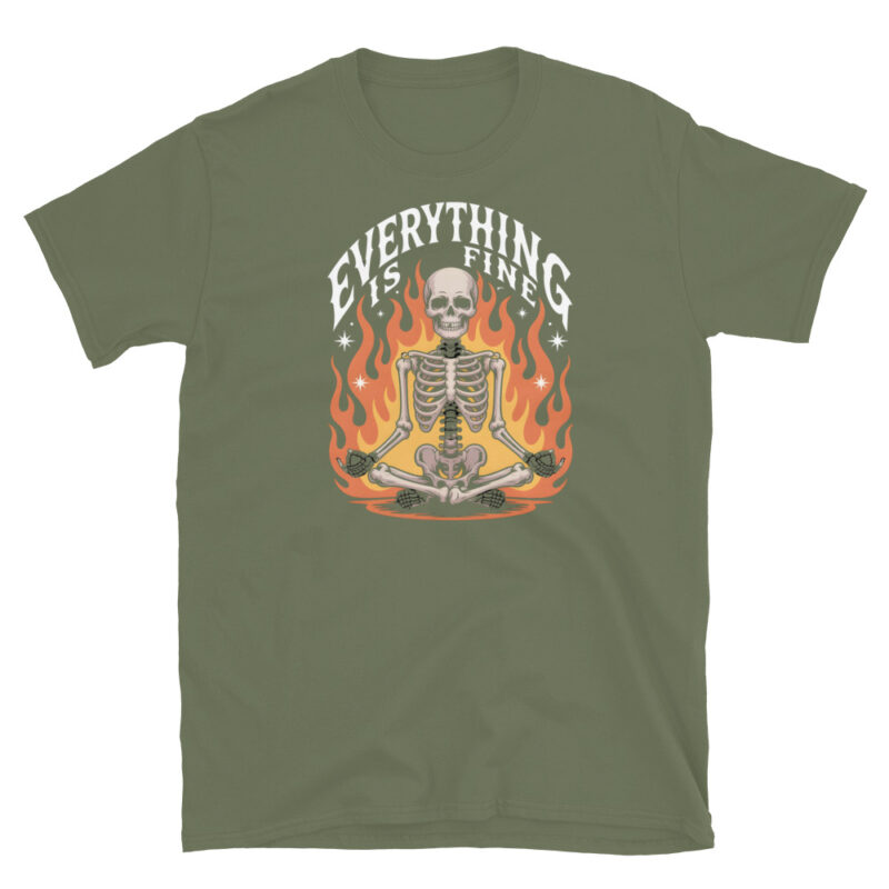 Spooky Skeleton Humor T-Shirt - Image 6