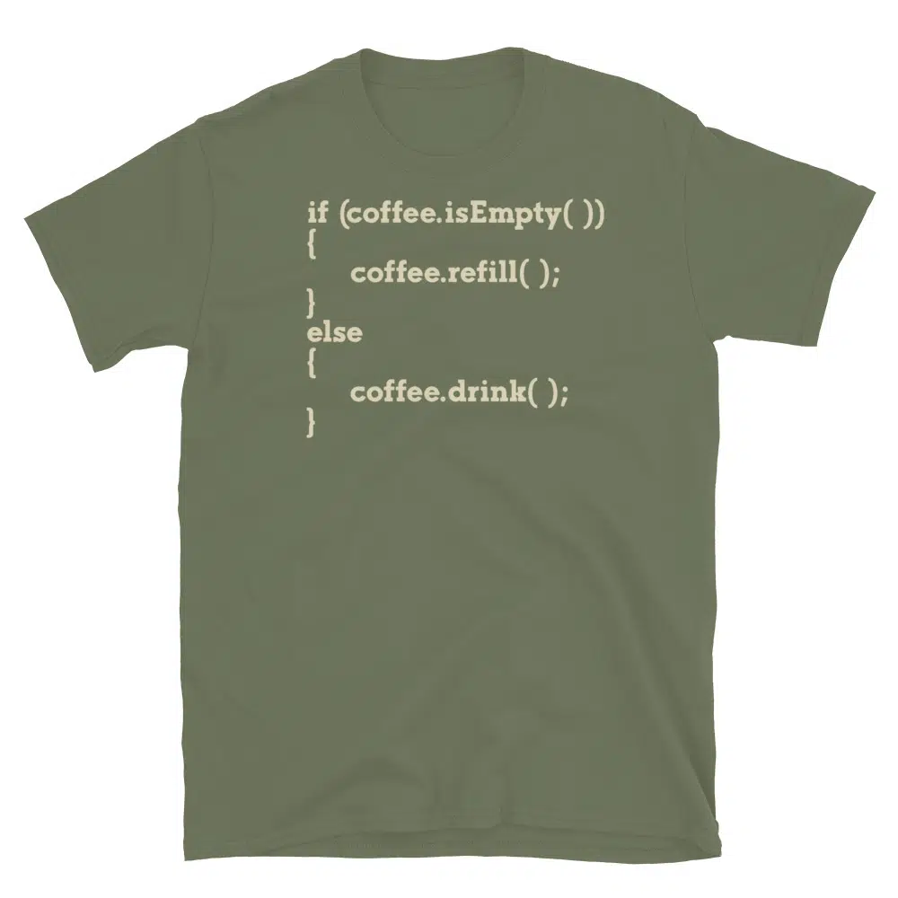 Buy Coding Life Developer T-Shirt at FunnyWorkTees Coding Life Developer T-Shirt - Image 3