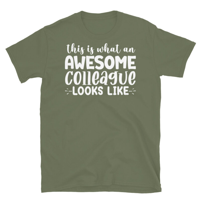 This Is What An Awesome Colleague Looks Like dark T-Shirt - Image 6