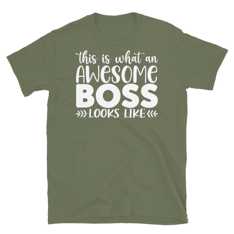 This Is What An Awesome Boss Looks Like dark T-Shirt - Image 6