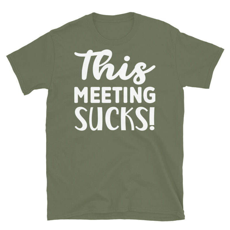 This meeting sucks dark T-Shirt - Image 6