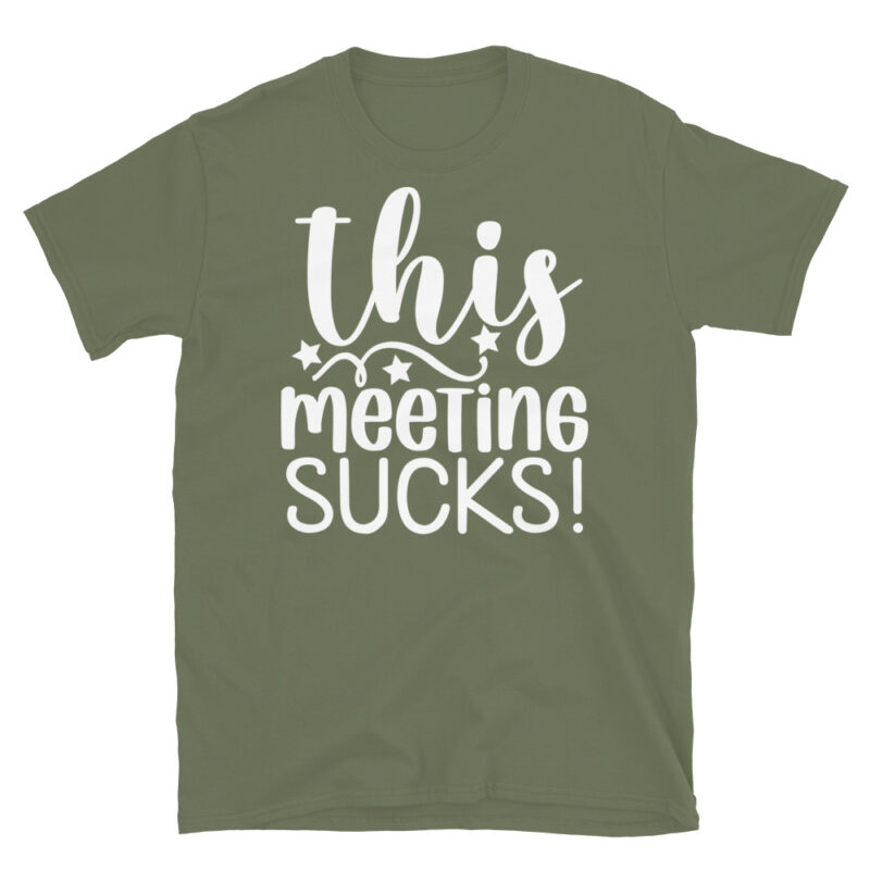 This Meeting Sucks! dark T-Shirt - Image 6