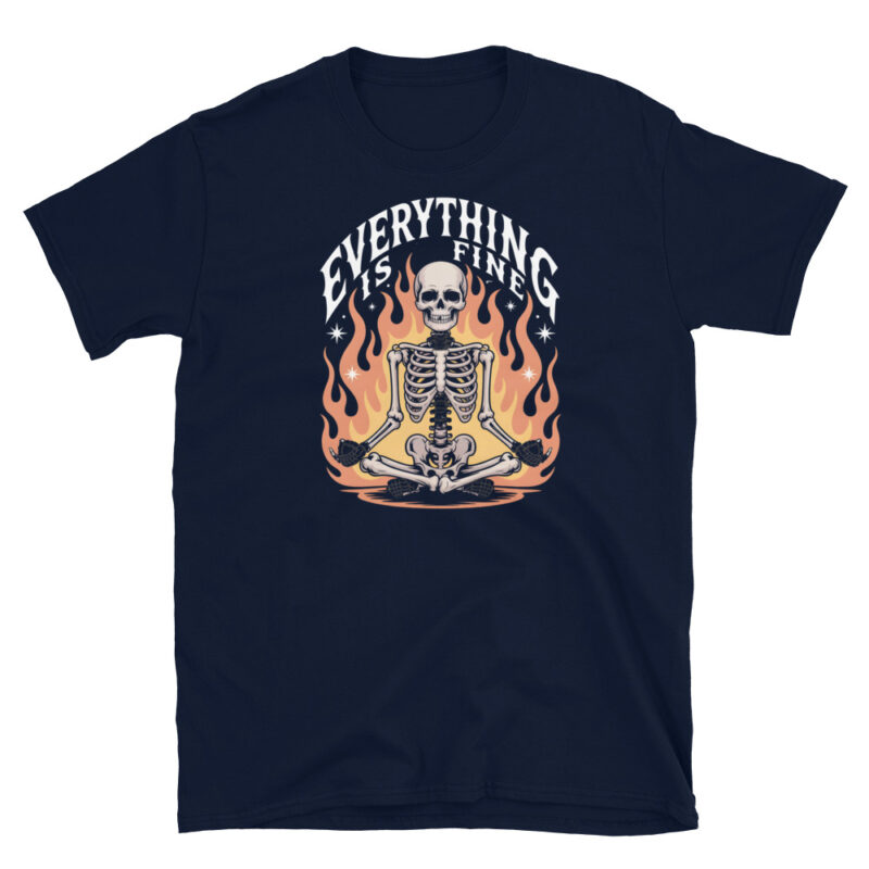 Spooky Skeleton Humor T-Shirt - Image 2