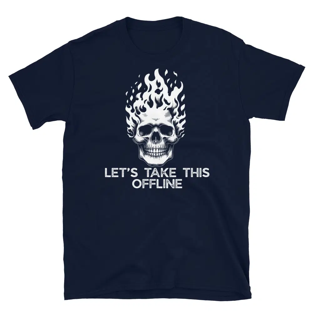 Buy Workplace Shenanigans Skeleton T-Shirt at FunnyWorkTees Workplace Shenanigans Skeleton T-Shirt - Image 2