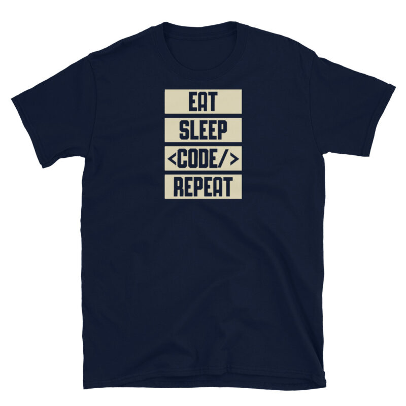 Eat Sleep Code Repeat T-Shirt - Image 2