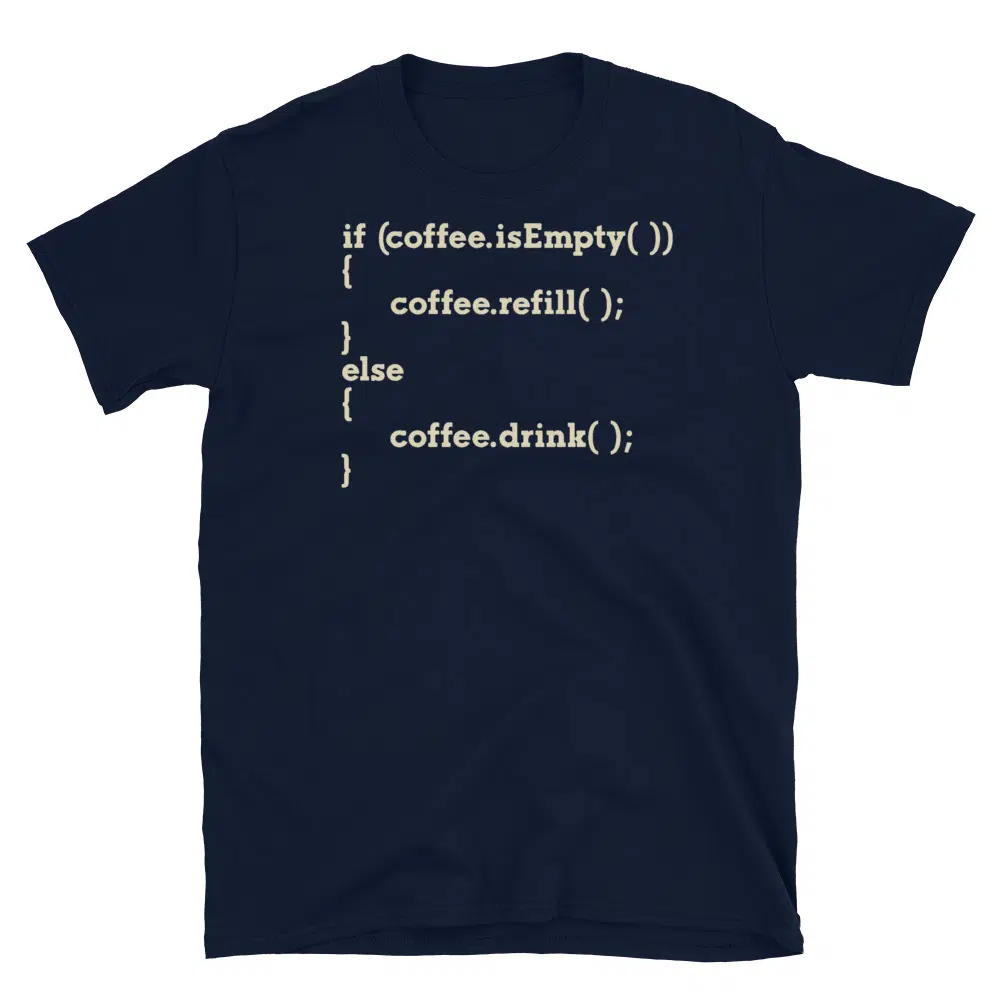 Buy Coding Life Developer T-Shirt at FunnyWorkTees Coding Life Developer T-Shirt - Image 2