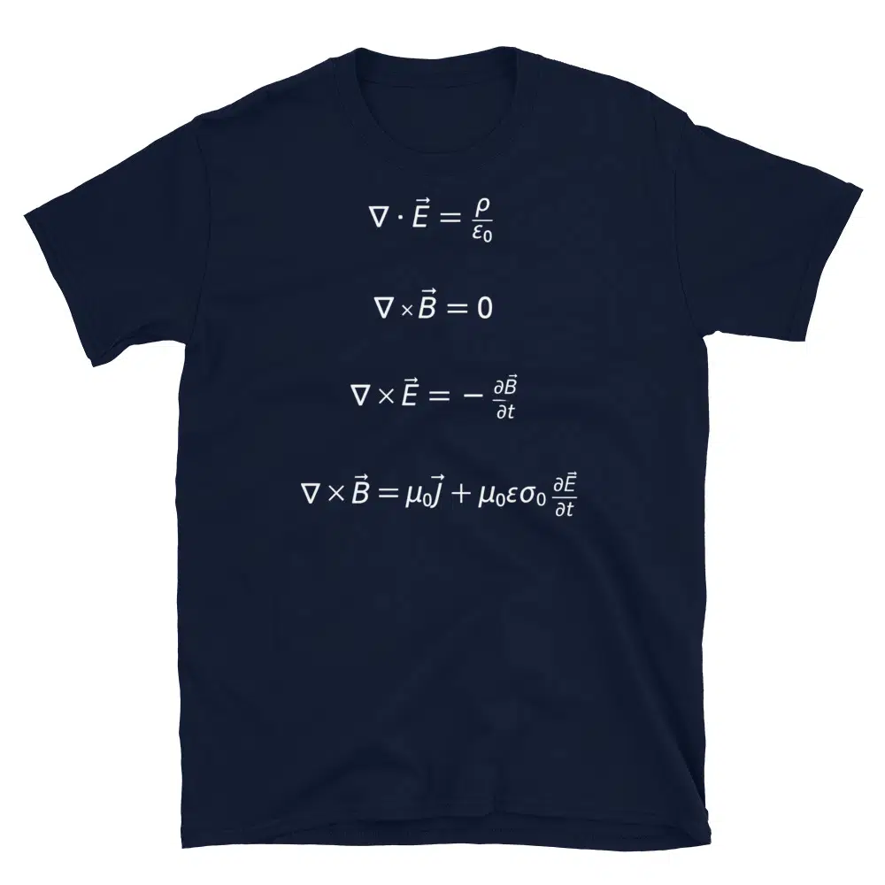 Buy Maxwell's Equations T-Shirt at FunnyWorkTees Maxwell's Equations T-Shirt - Image 2