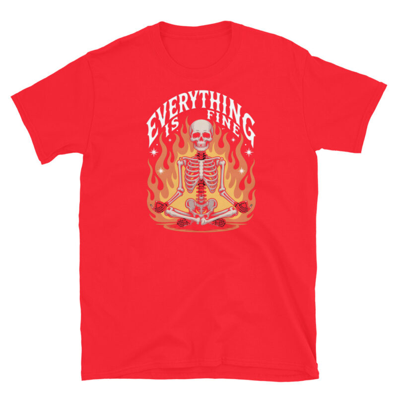 Spooky Skeleton Humor T-Shirt - Image 4
