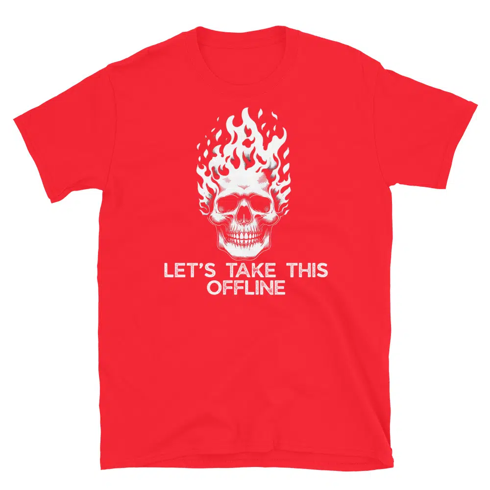 Buy Workplace Shenanigans Skeleton T-Shirt at FunnyWorkTees Workplace Shenanigans Skeleton T-Shirt - Image 3