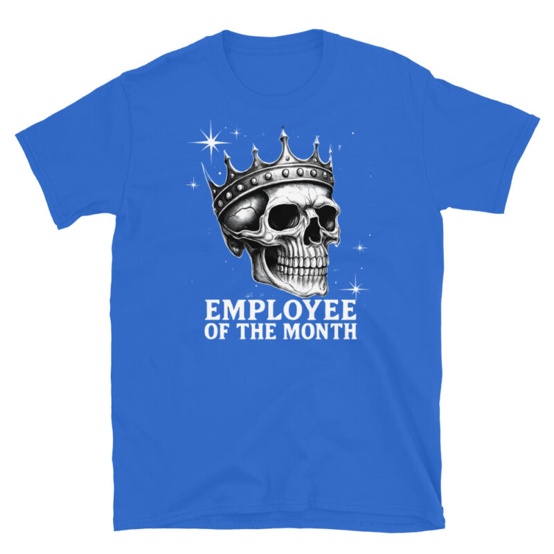 Spooky Workday Skeleton Humor T-Shirt - Image 5