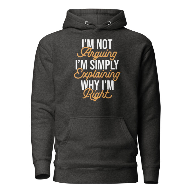 I'm Not Arguing Hooded Sweatshirt - Image 4