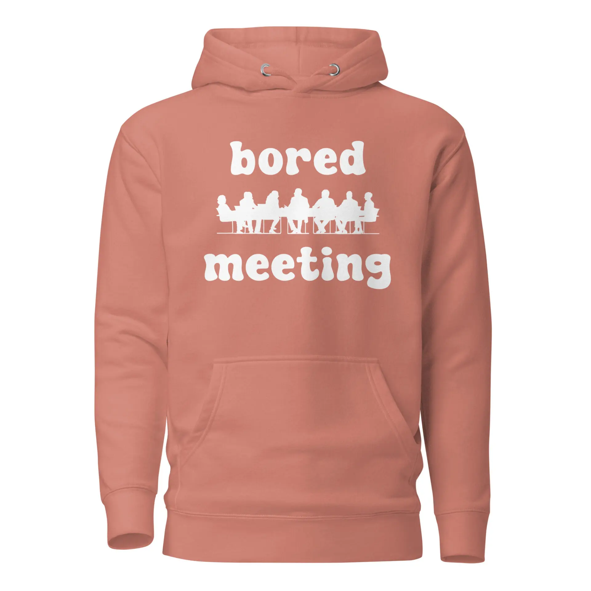 Buy Bored Meeting Remote Work Hoodie at FunnyWorkTees Bored Meeting Remote Work Hoodie - Image 5