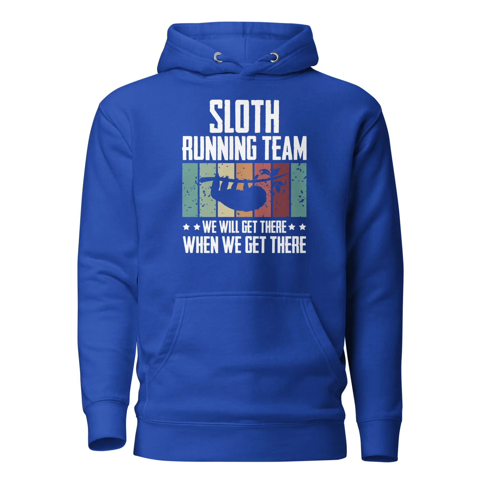 Buy Sloth Running Team Cozy Hoodie at FunnyWorkTees Sloth Running Team Cozy Hoodie - Image 3
