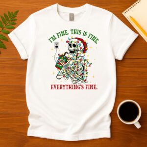 I'm fine Secret Santa T-Shirt