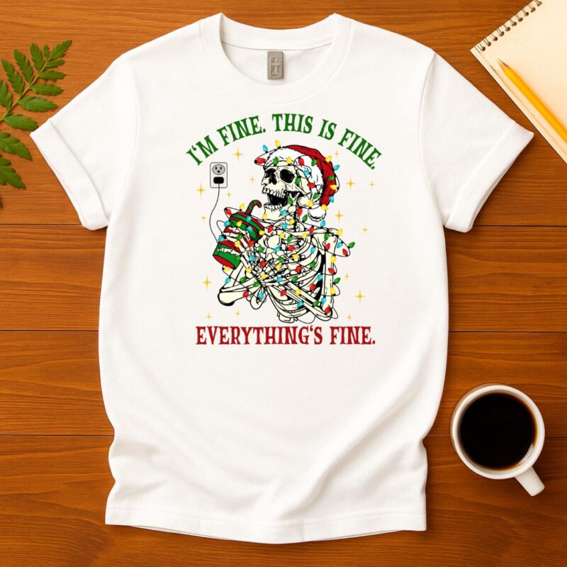 I'm fine Secret Santa T-Shirt
