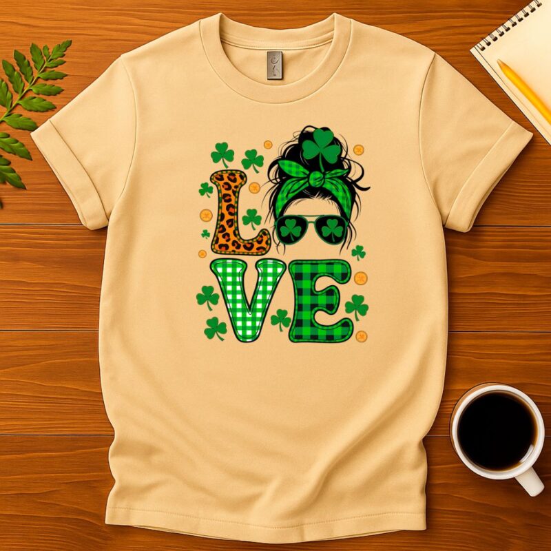 Shamrock Love St. Patrick's Day  T-Shirt