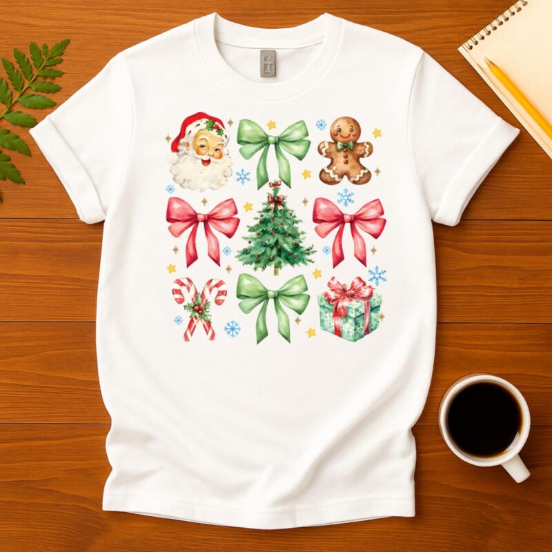 Santa Clause & Gingerbread   T-Shirt