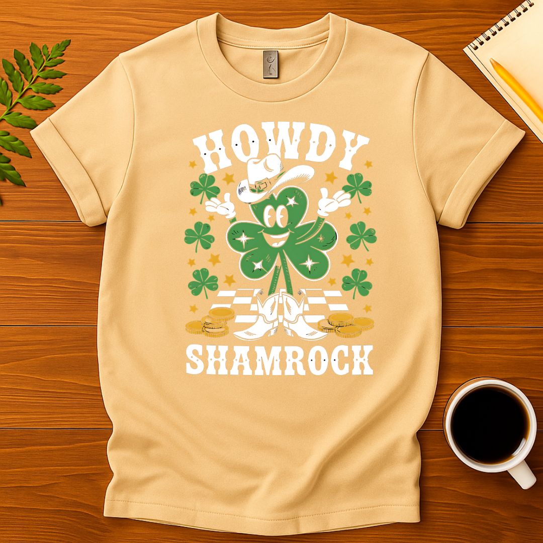 | Funny Remote Work Apparel St. Patrick's Day Shamrock T-Shirt