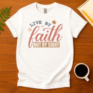 Live by faith not by sight T-Shirt