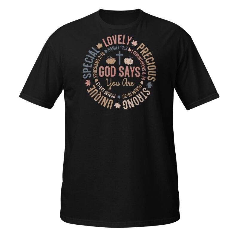 God says you are unique special lovely T-Shirt - Image 7