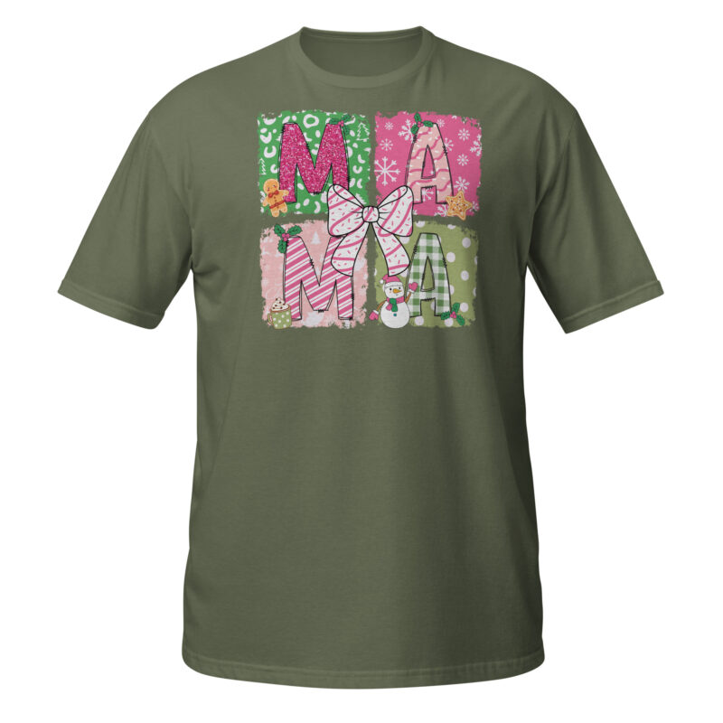 Mama Secret Santa T-Shirt - Image 5