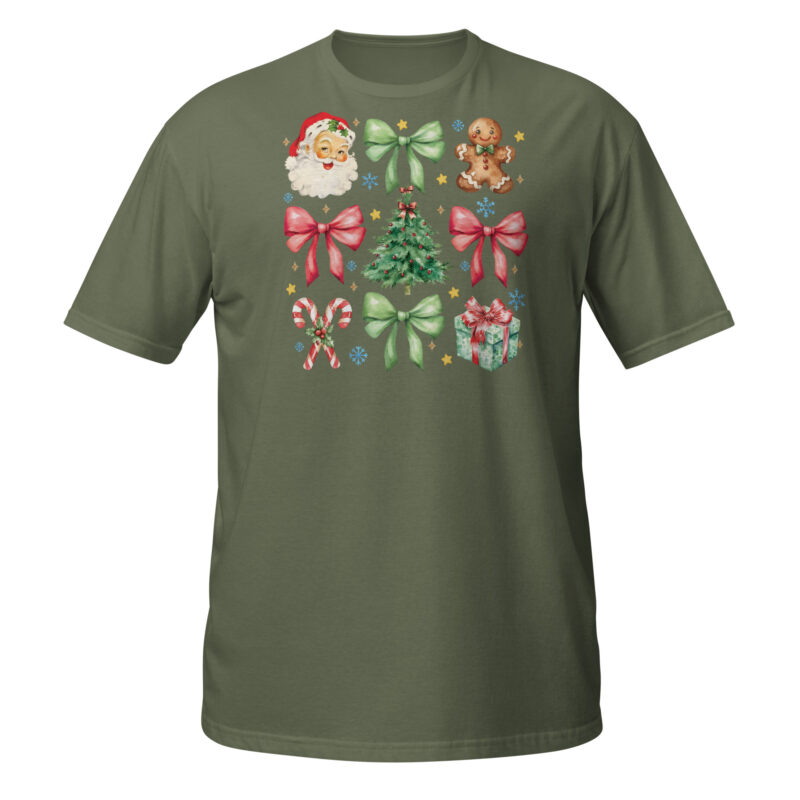 Santa Clause & Gingerbread   T-Shirt - Image 5
