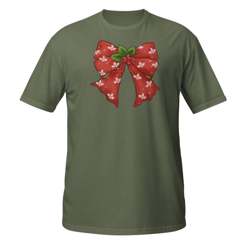 Santa Clause bow T-Shirt - Image 5