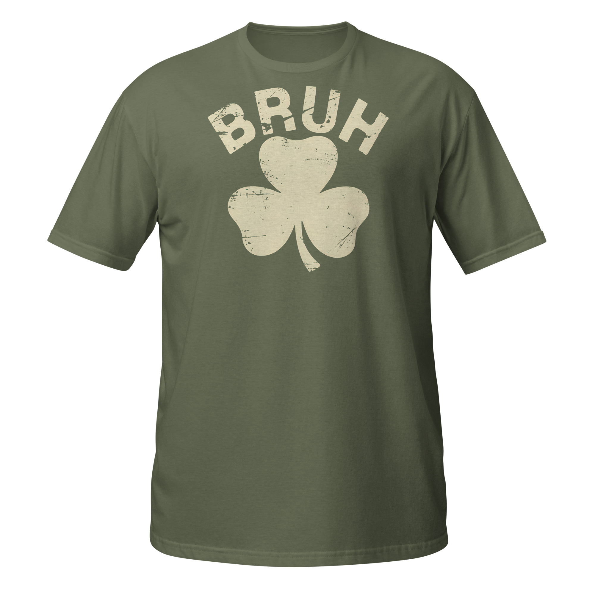 | Funny Remote Work Apparel Four-Leaf Clover St. Patrick's Day Lucky T-Shirt - Image 3