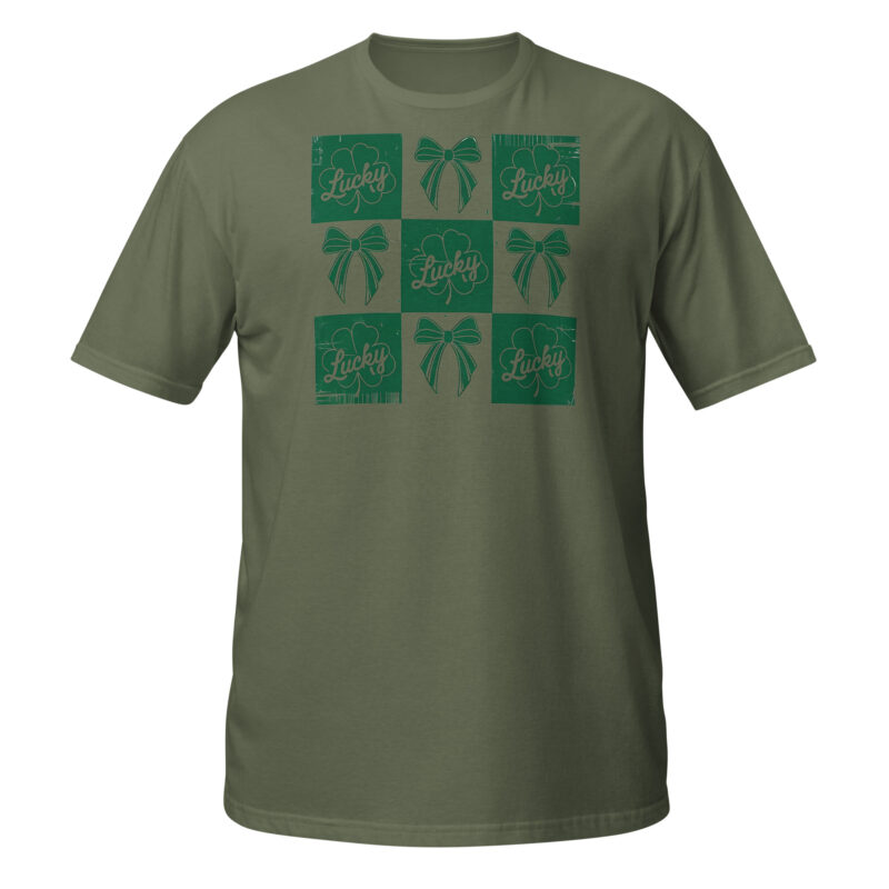 Simple Lucky Clover T-Shirt - Image 2