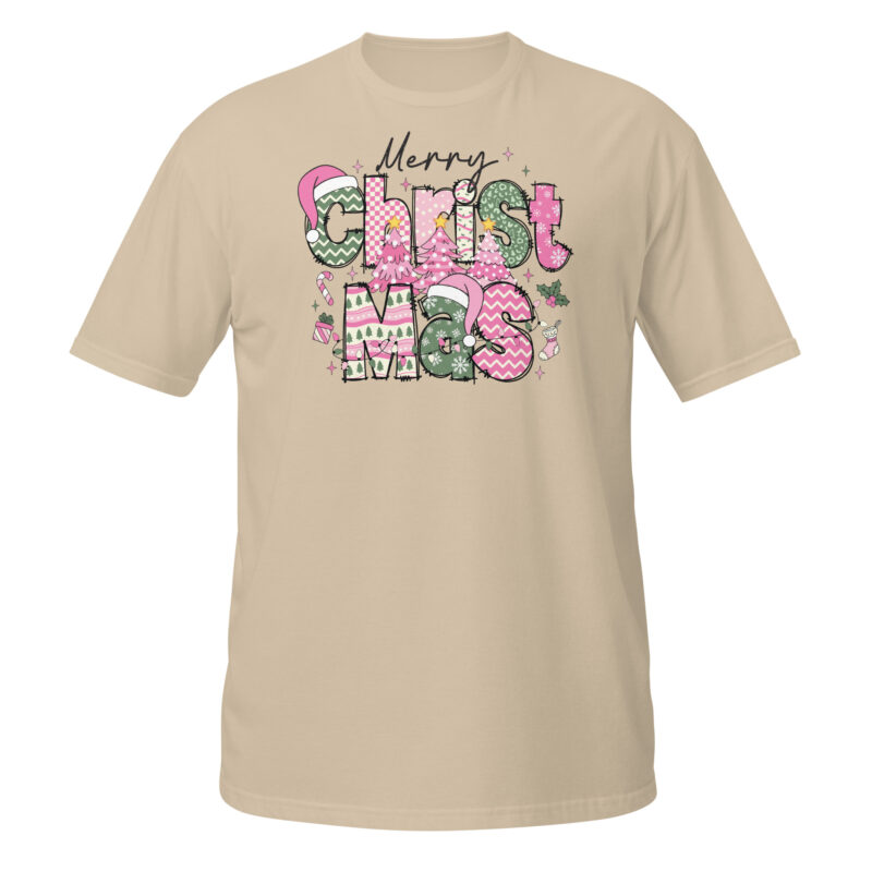 Merry Christams pink T-Shirt - Image 2
