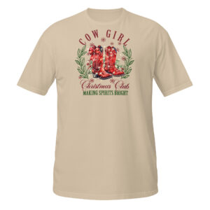 Cow Girl Christmas T-Shirt